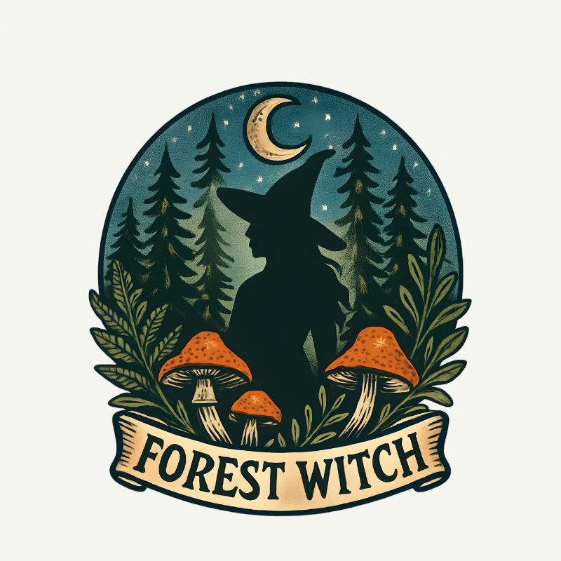 Forest Witch in the Moonlight