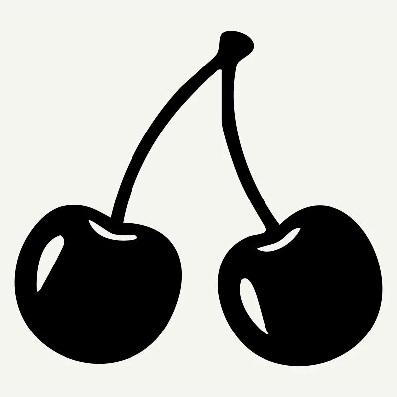 Cherry Silhouette – Sweet Fruit Design