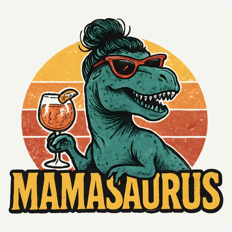 Mamasaurus Mama Mutter Geschenkidee Humor Lustig