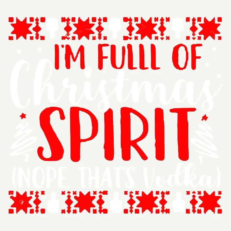 Voll mit Weihnachtsgeist-Vodka-Tee