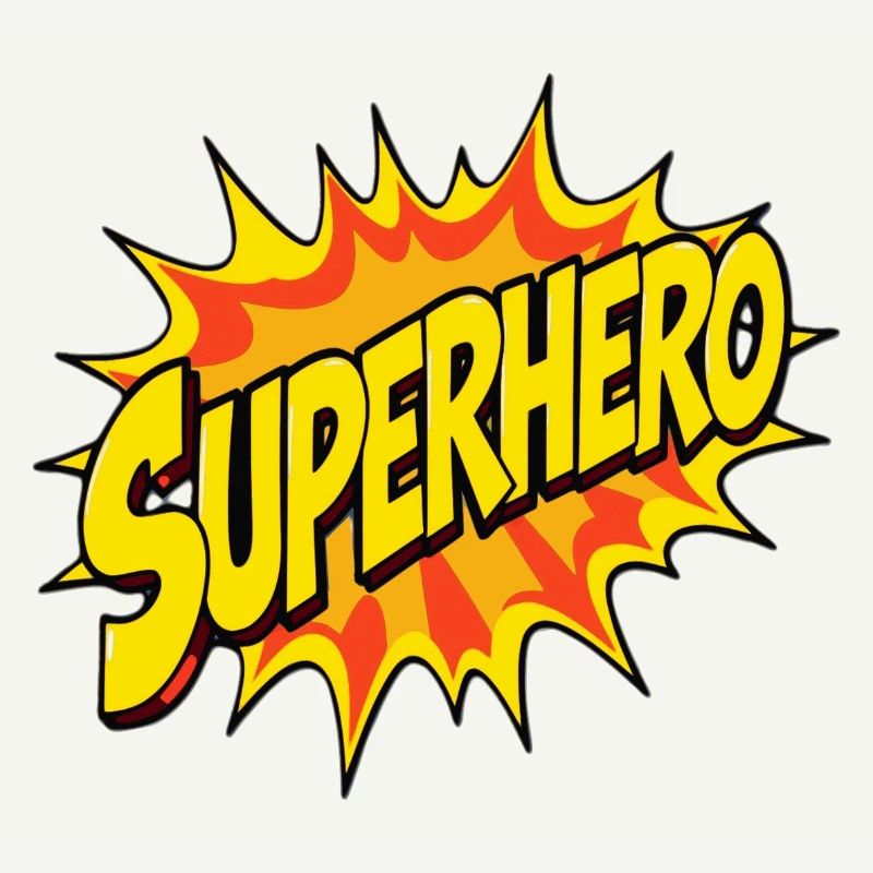 Superhelden-Design im Comic-Stil