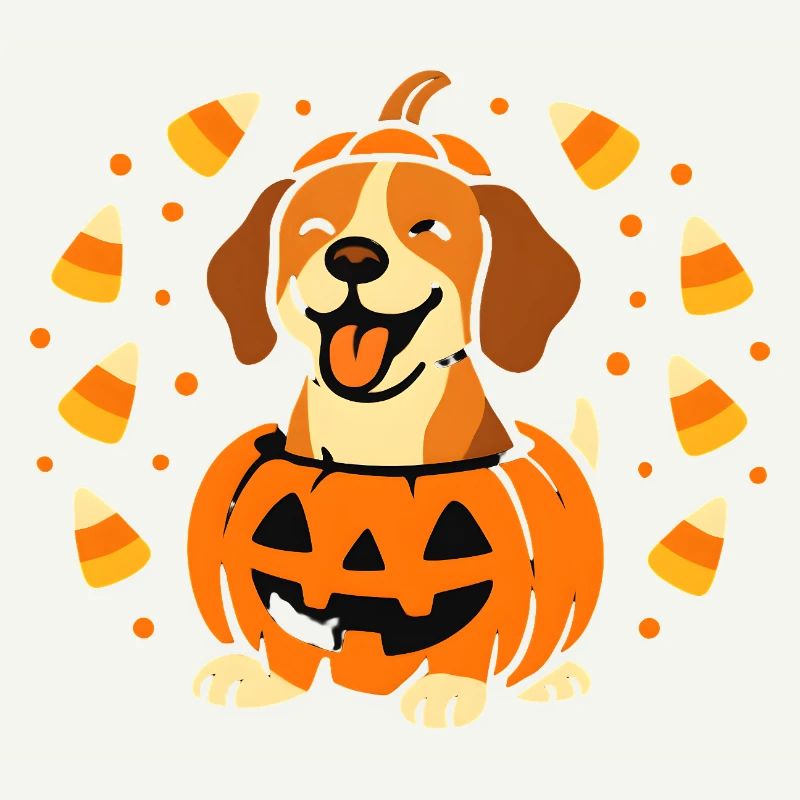 Beagle Citrouille Joyeuse