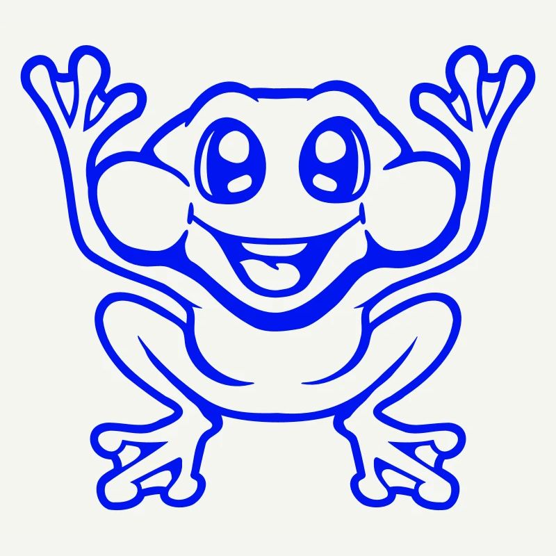 Frog Toad Laughs Funny Jumping Happy Comic