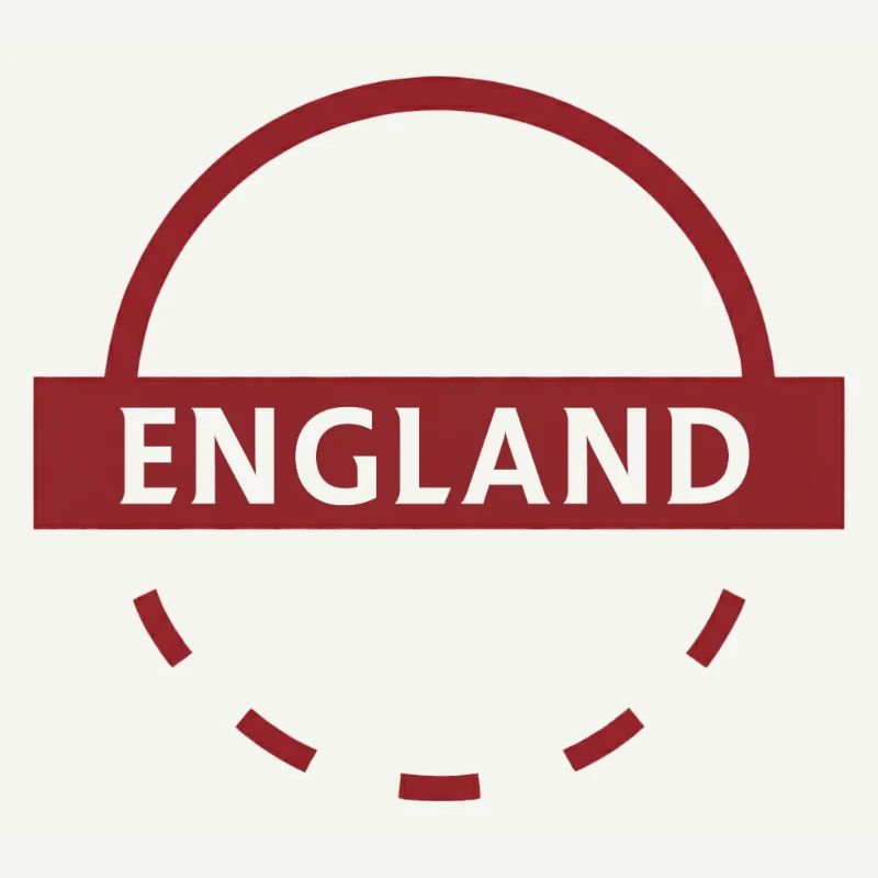 England Semicircle Emblem