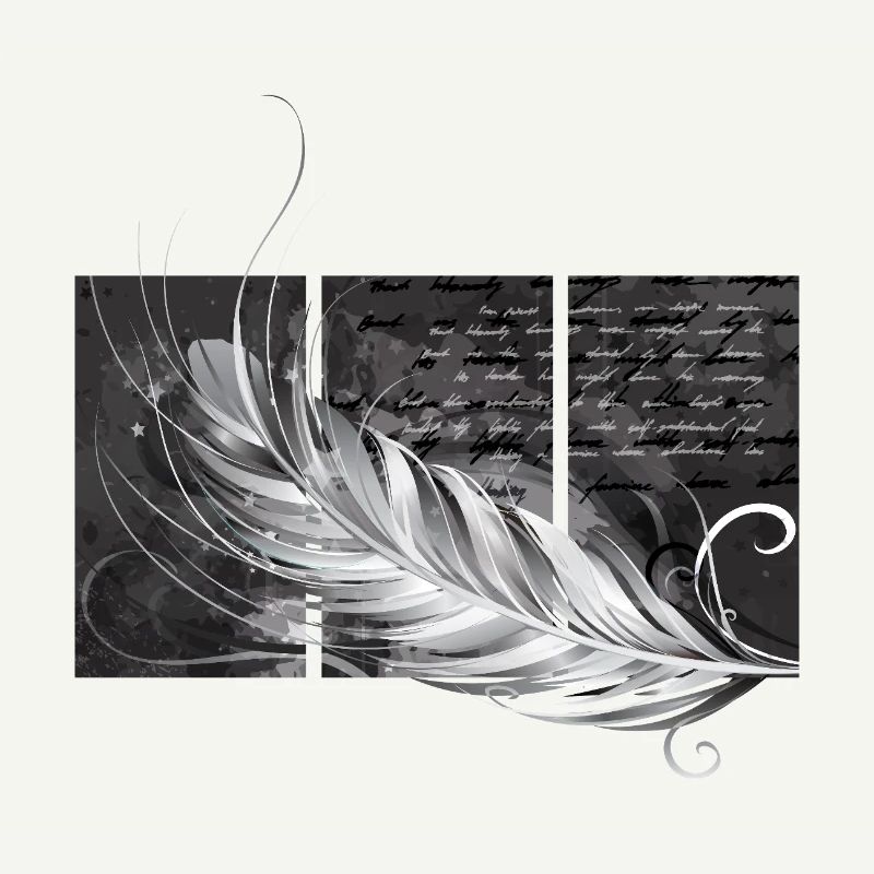 Feather Triptych