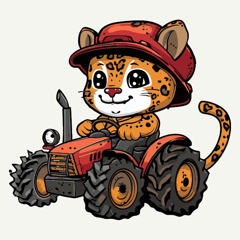 Leopard Tractor Farmer