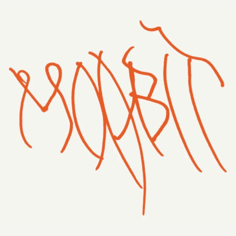 Orange Graffiti Lines Moabit Berlin