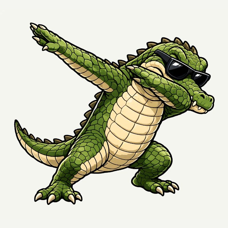 Dabbing Crocodile