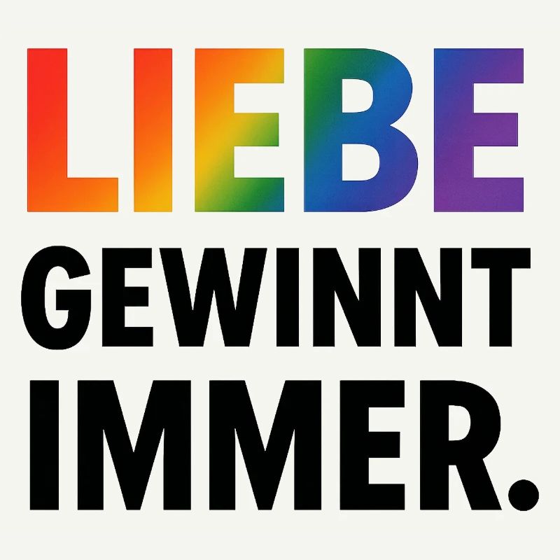 Regenbogen Spruch Liebe Gewinnt Immer