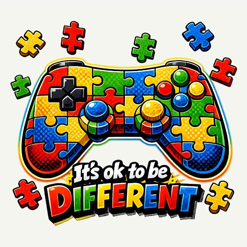 Autism Gamer Videospiel-Controller