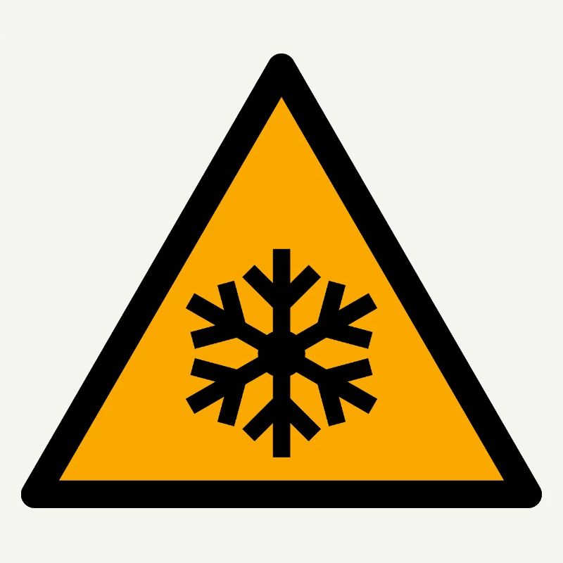 Glacé | Flocon de neige en triangle