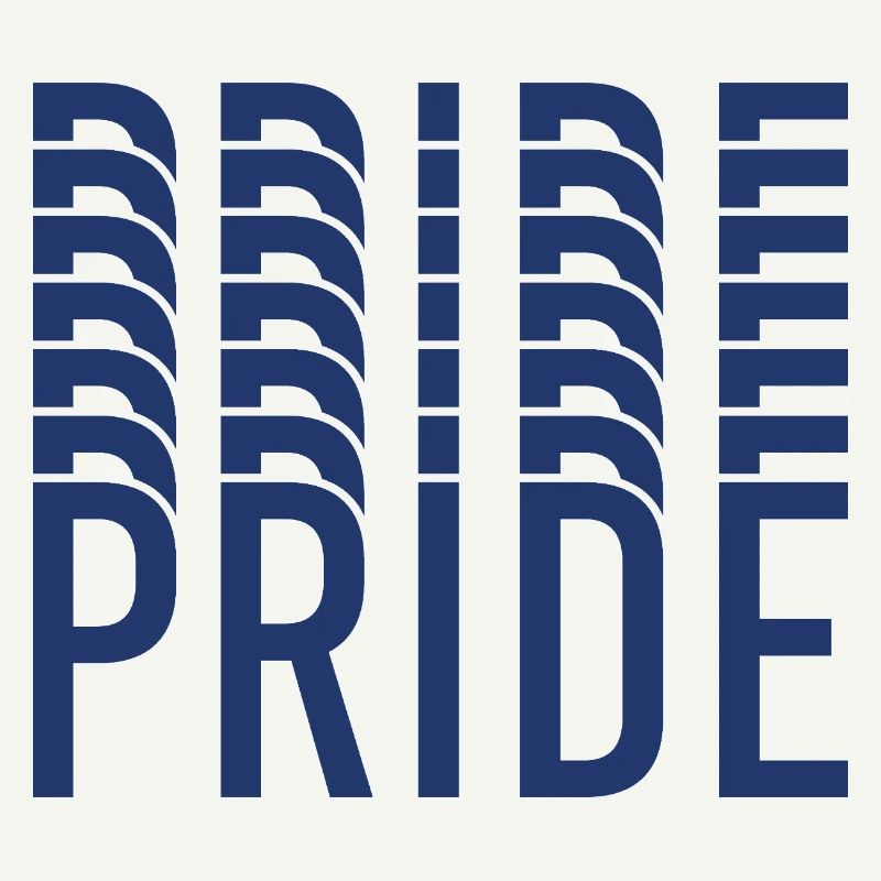 Blue Pride Geometric Pattern