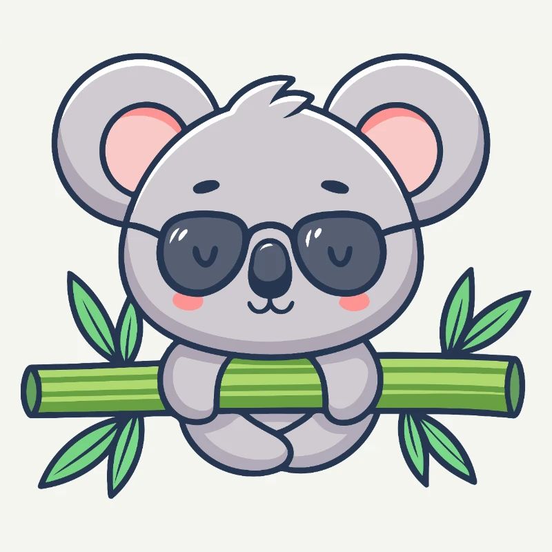 Koala on Solar Bamboo