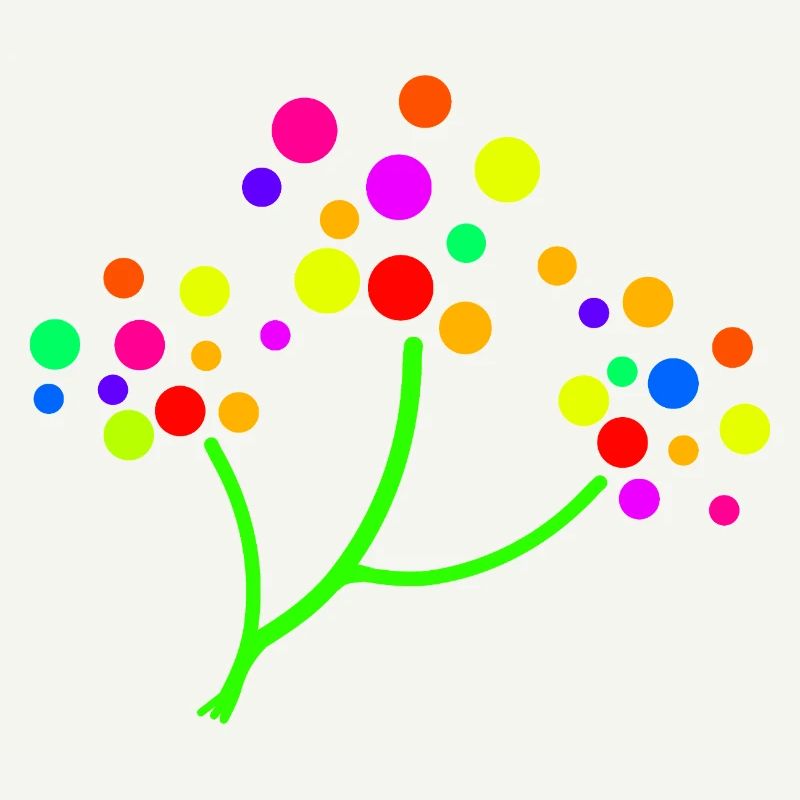 Neon Confetti Tree