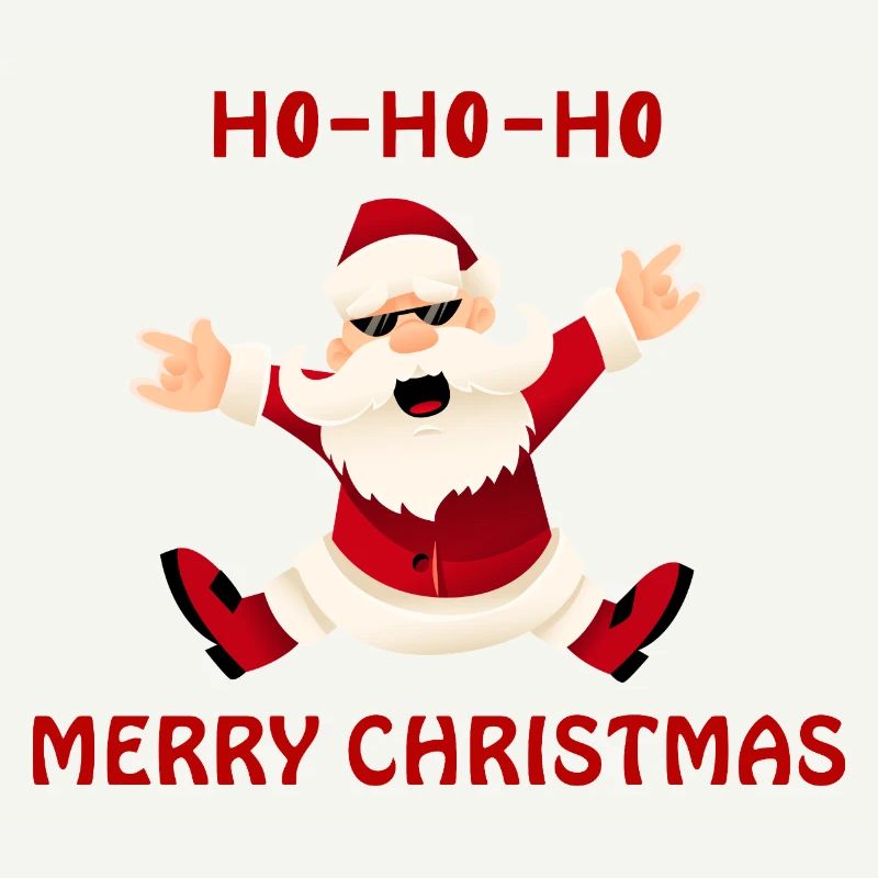 Fröhlicher springender Santa
