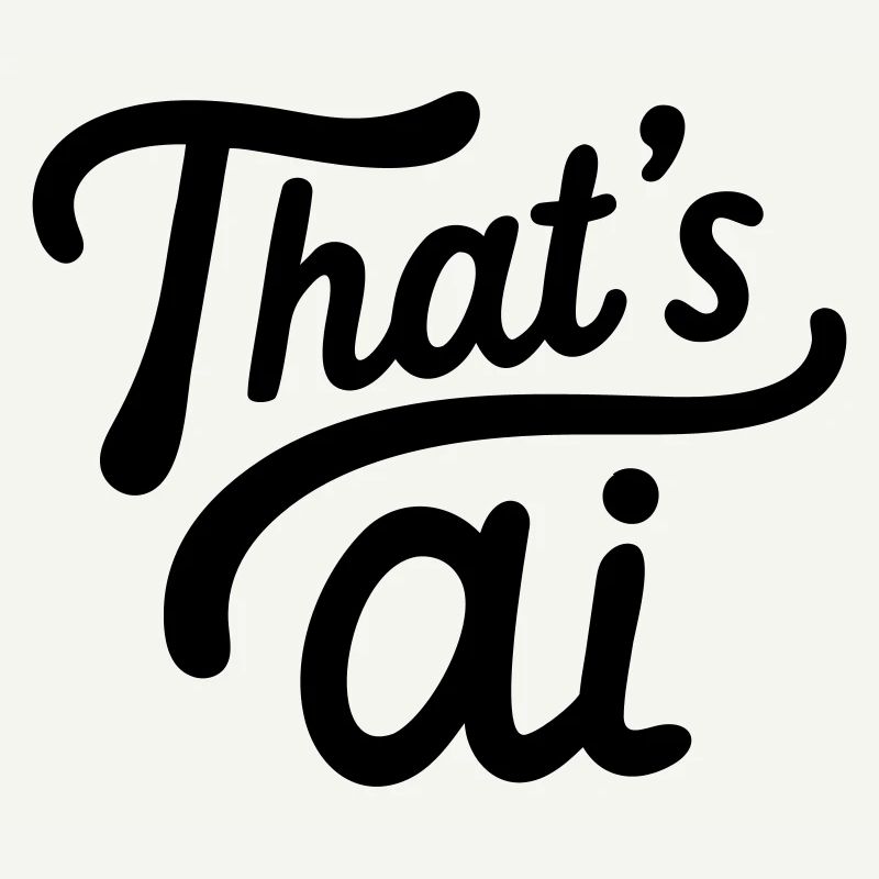 « C’est de l’IA » Typographie manuscrite