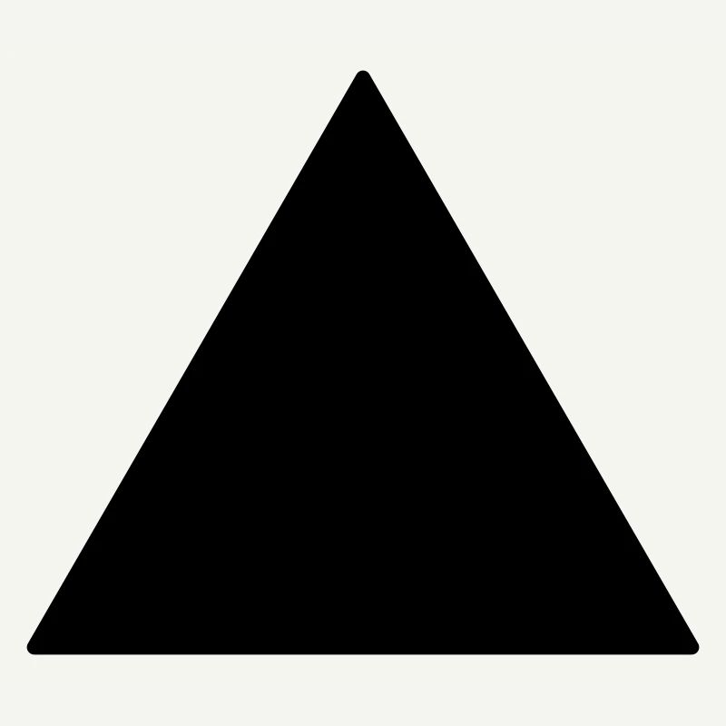 Symbol triangle equilateral black
