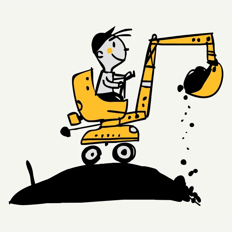Bagger im Retro Stil
