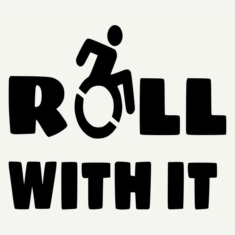 Je roule avec mon fauteuil roulant, mon roller, mon handicapé #