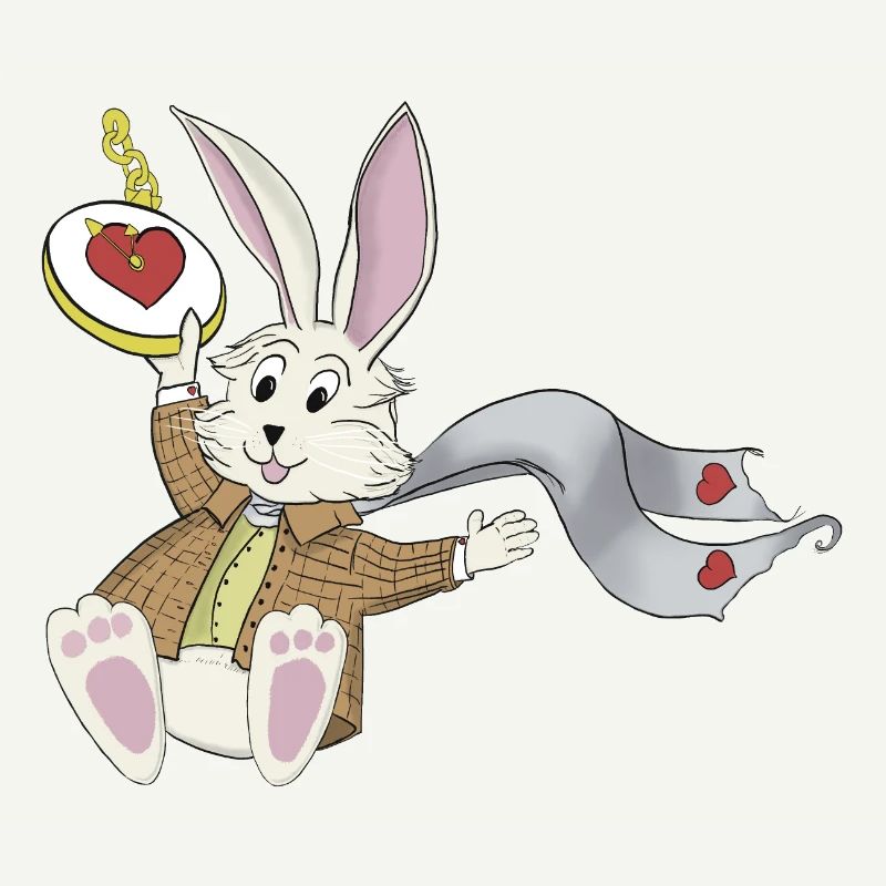 Late Again Clock Rabbit