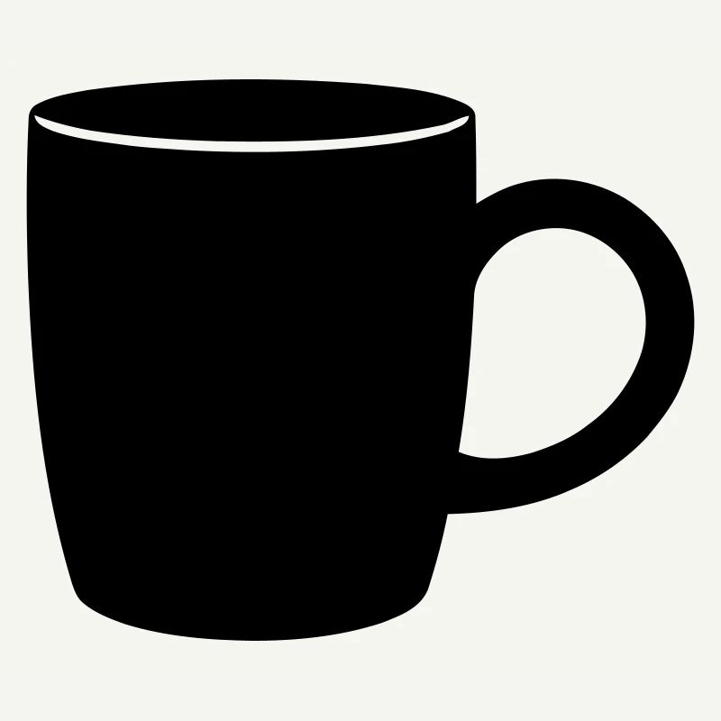 Classic Coffee Mug Silhouette