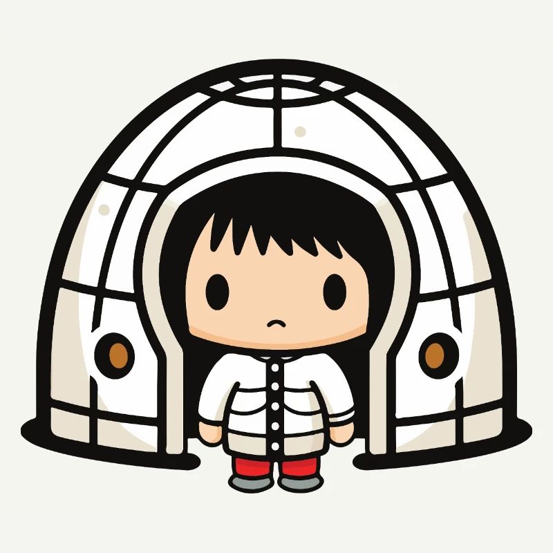 Winter Eskimo Igloo Comic