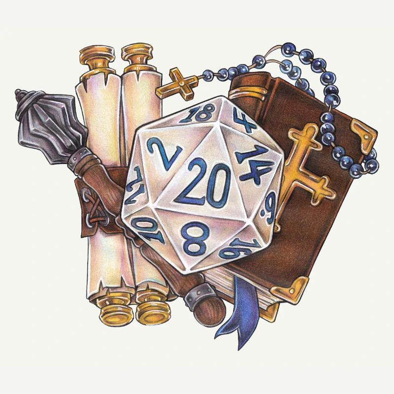 RPG Tabletop D20 Dice Gift Cleric