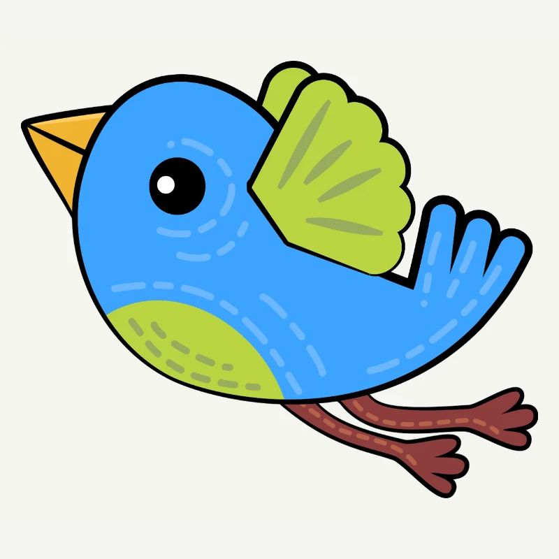 Kleiner Blauer Vogel