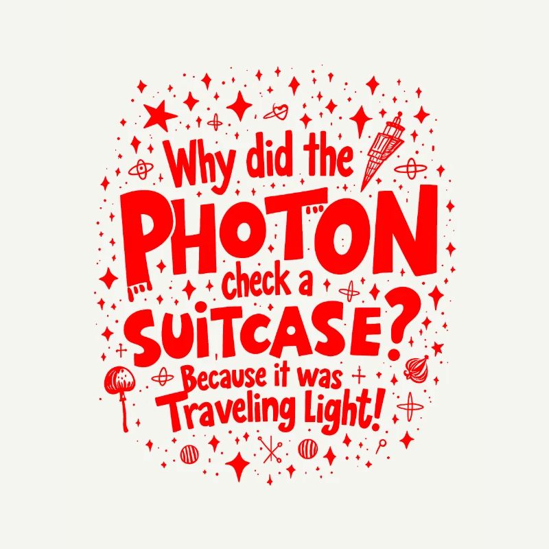 Warum hat das Photon einen Koffer eingecheckt? Lustige Physik