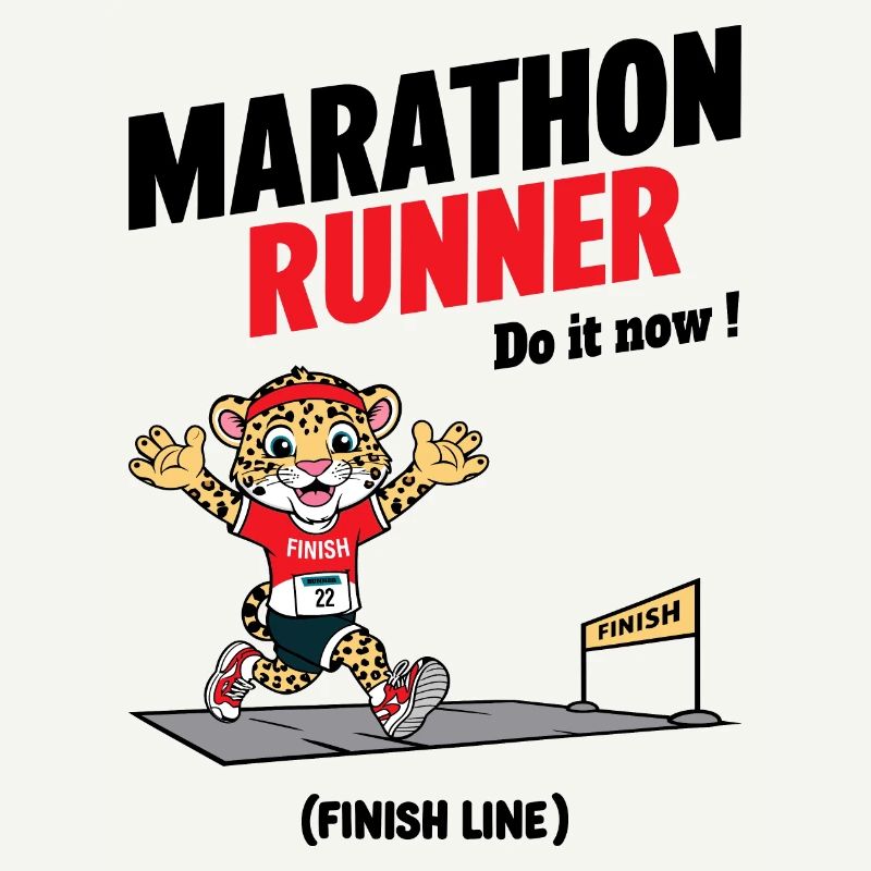 Leopard Marathon Läufer