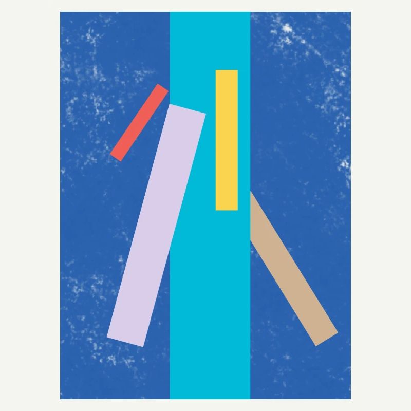 Abstract color and line pattern