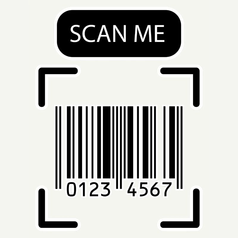 SCAN ME Barcode Lustiges Design