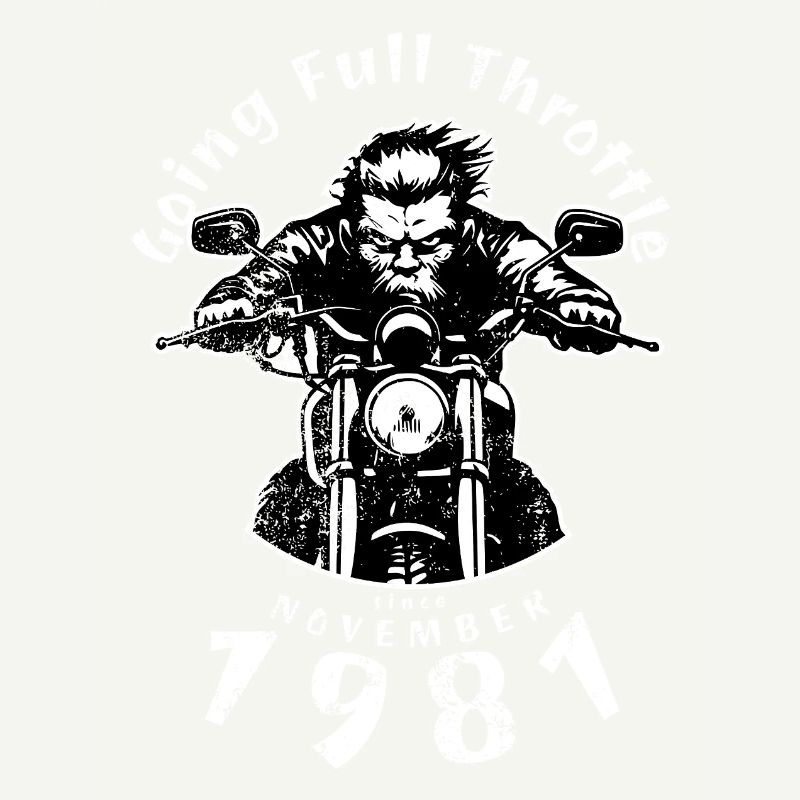 44. Geburtstag Going Full Throttle Since 11/1981