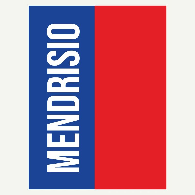 Mendrisio Bleu Rouge Vertical