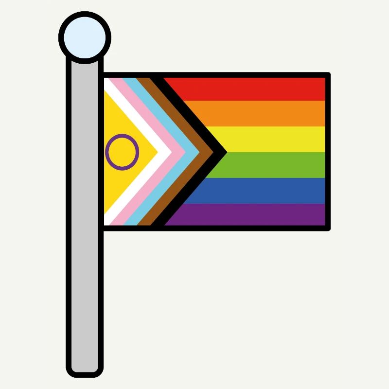 Mât du drapeau de la fierté Inclusive Progress