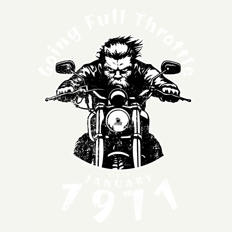 55. Geburtstag Going Full Throttle Since 01/1971