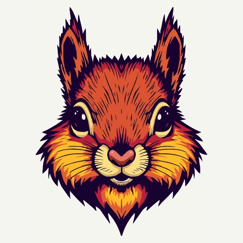Bright autumnal squirrel