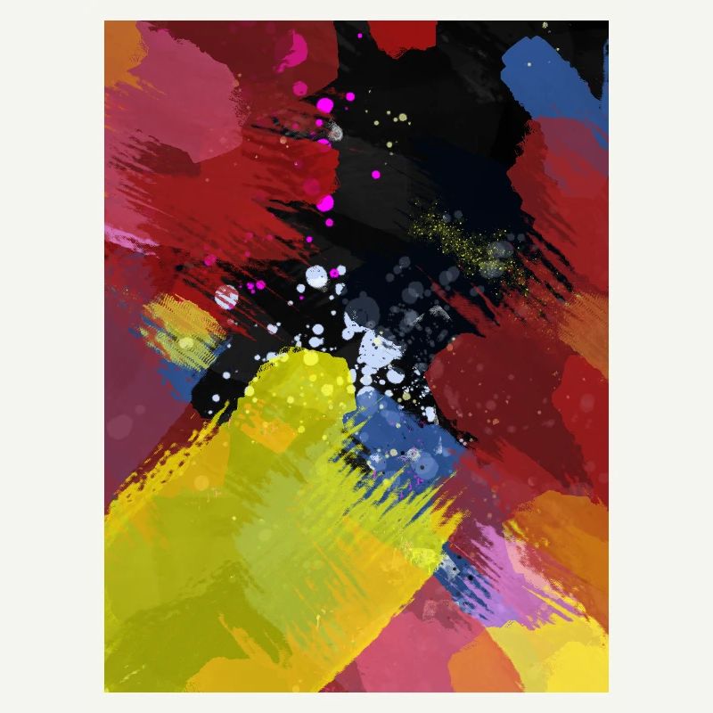 Explosion de couleurs Zones de couleur abstraites