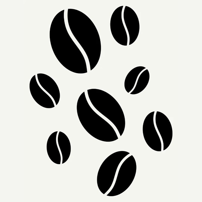 Fallende Kaffeebohnen