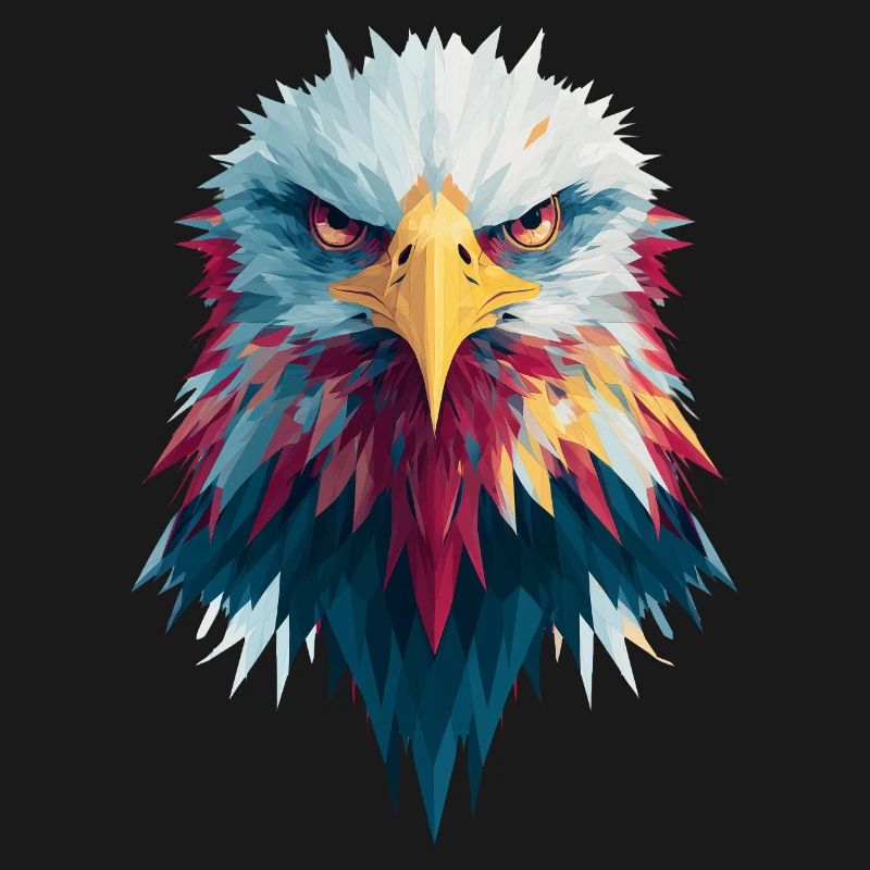 Impressive eagle piercing gaze