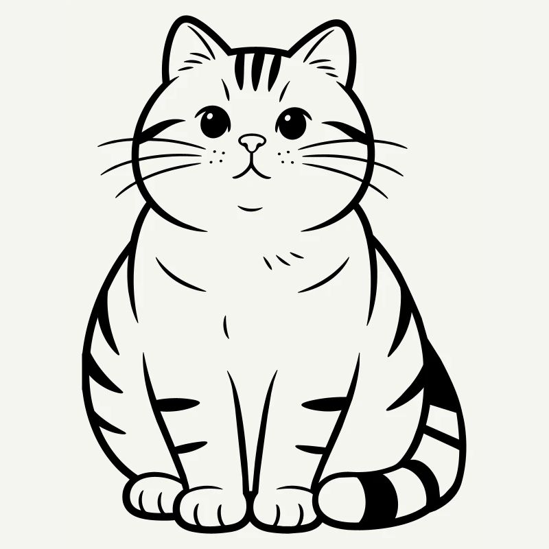 fat cute cat