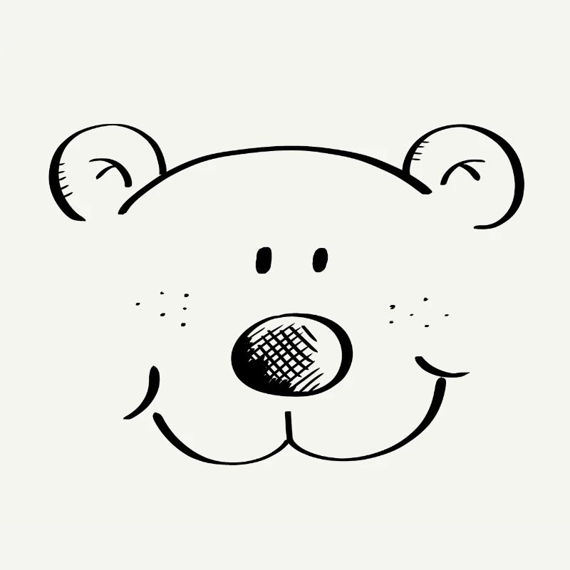 Bear Head - Bear - Bear - Teddy Bear - Grizzly