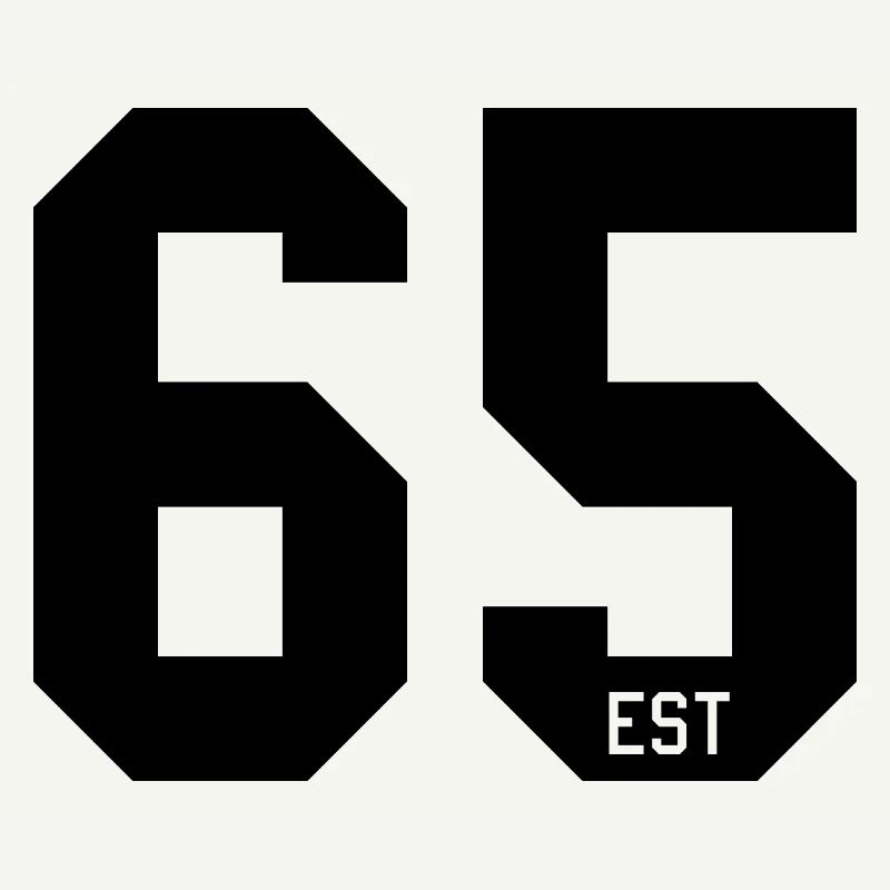 Design numéroté 65 – Typographie en bloc EST
