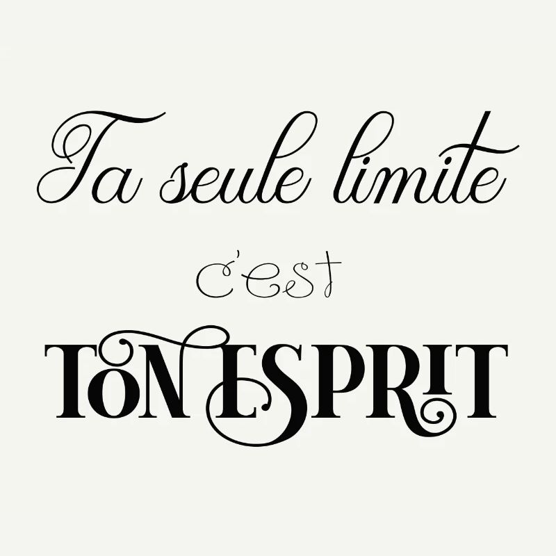ta seule limite c'est ton...