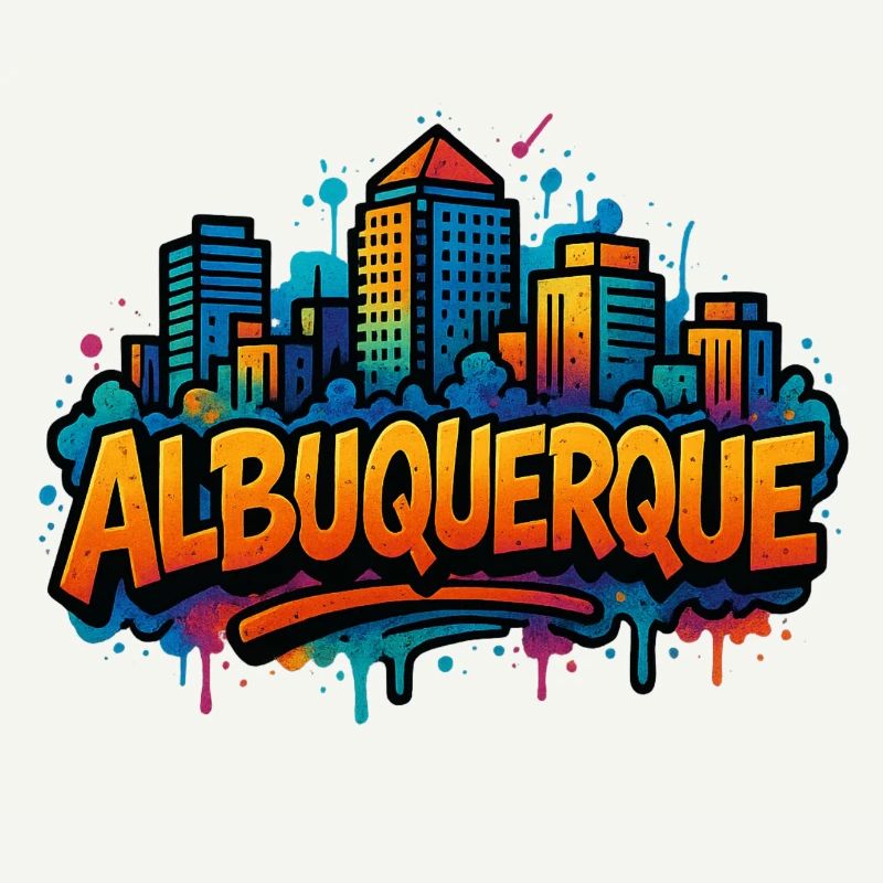 Albuquerque Graffiti Skyline