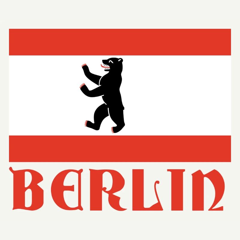 Graphique du drapeau de l’ours de Berlin