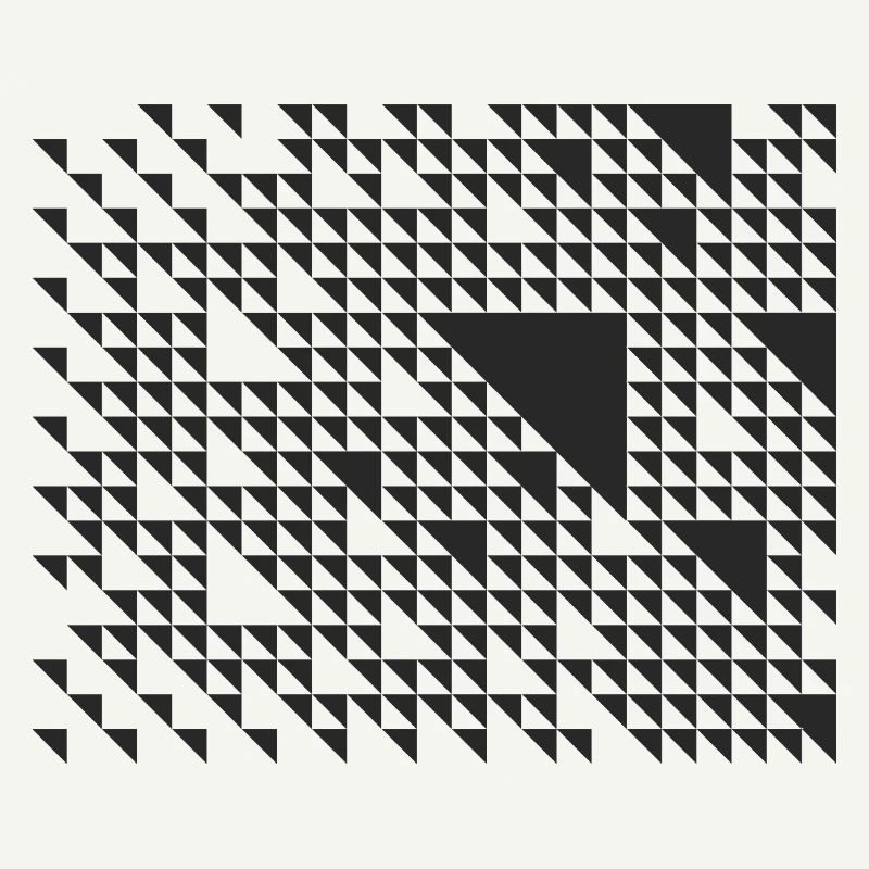 geometric triangles pattern design