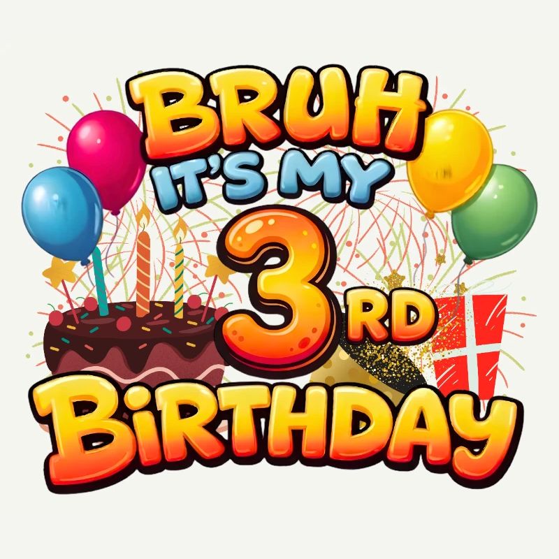 3. Geburtstagsshirt 3. Geburtstagsgeschenk Junge Mädchen 3.