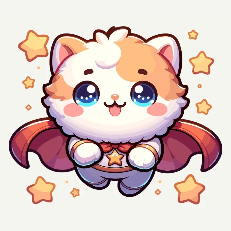Helden Kätzchen Superheld Katze Super Mieze