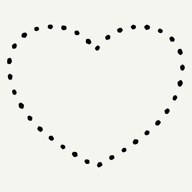 Herz black dots